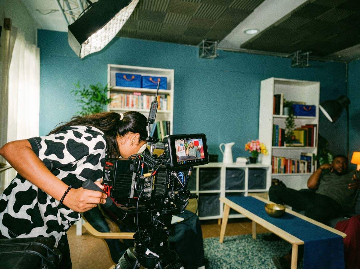 Brown Phoenix Productions film crew on set