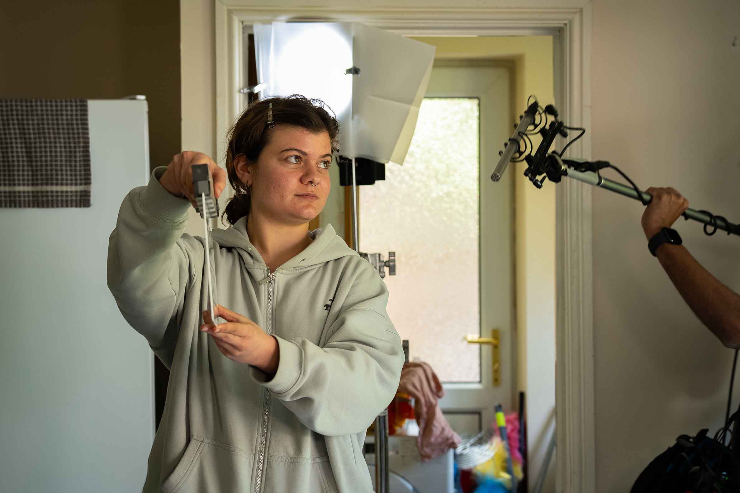 Camera setup on location